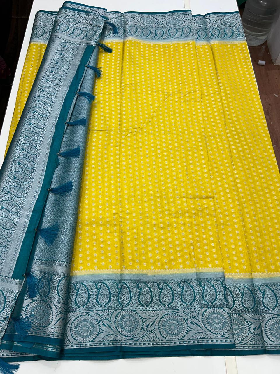 Cotton Silk Border Saree (2596)