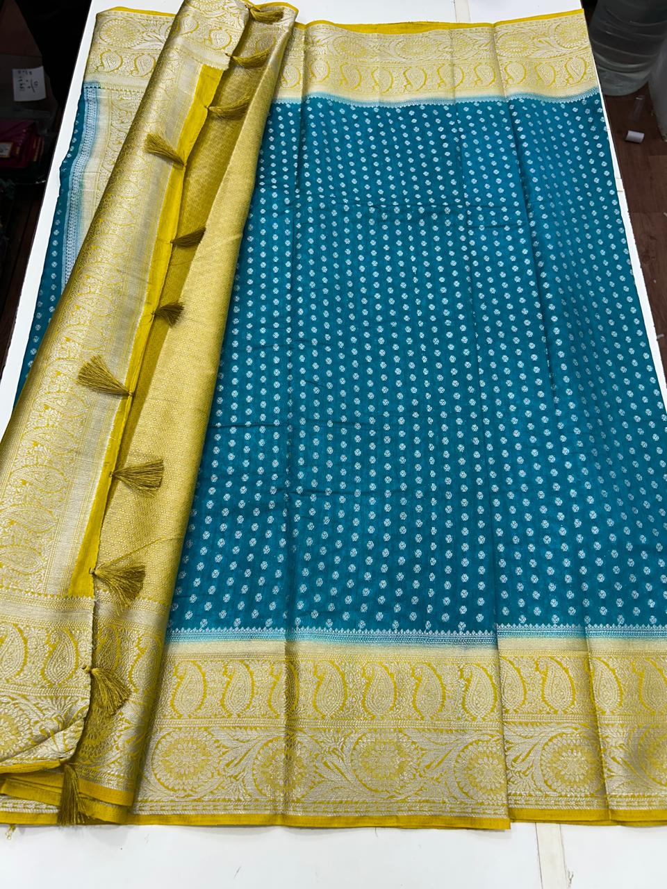 Cotton Silk Border Saree (2596)