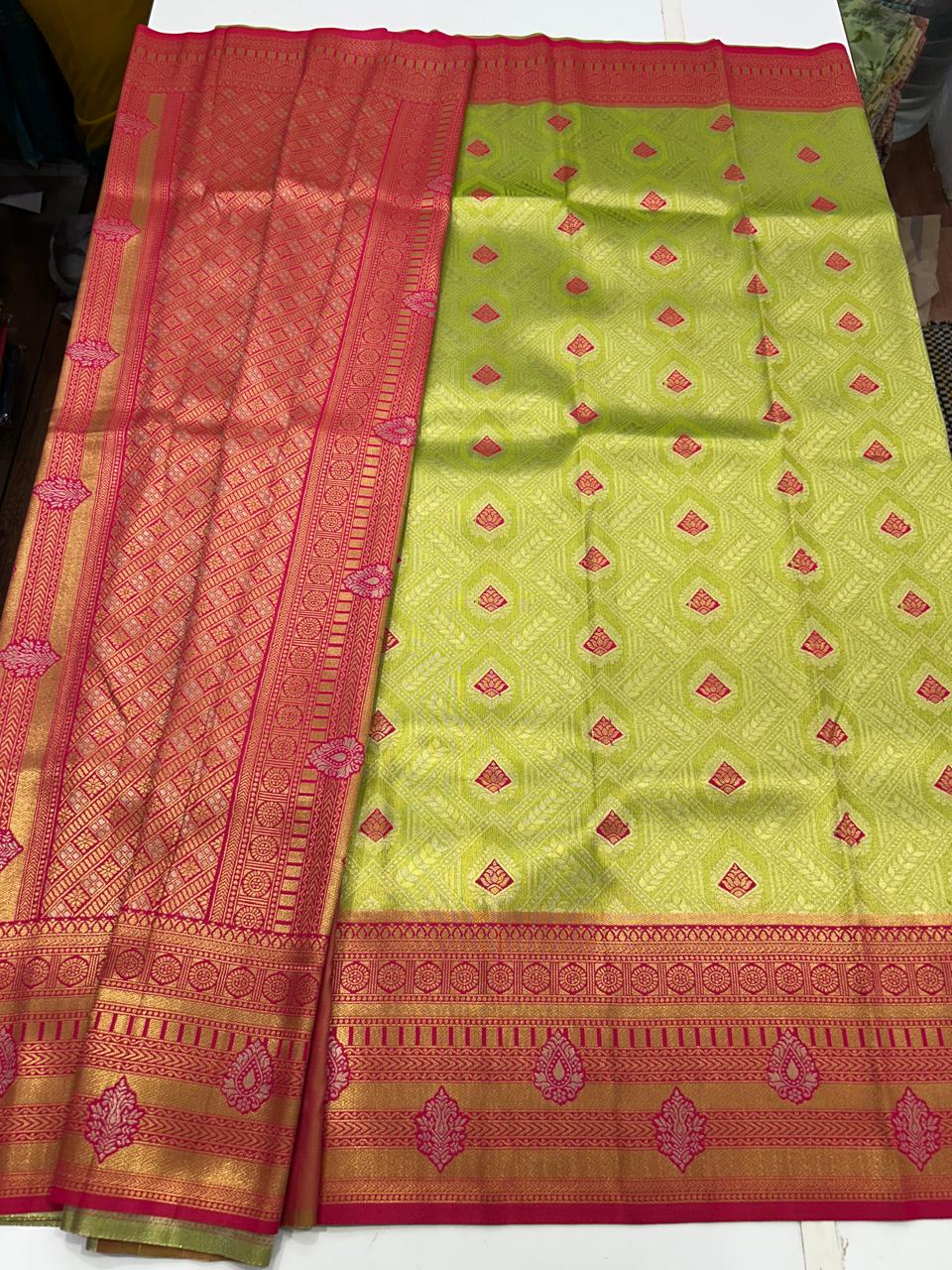 Semi Silk Tissue Meena Saree (2677A)