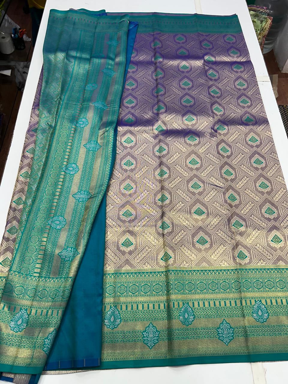 Semi Silk Tissue Meena Saree (2677A)