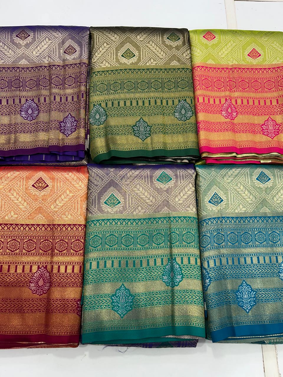 Semi Silk Tissue Meena Saree (2677A)