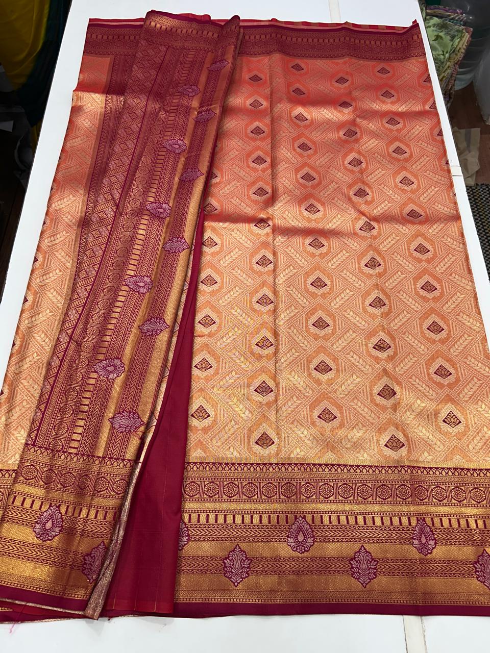 Semi Silk Tissue Meena Saree (2677A)