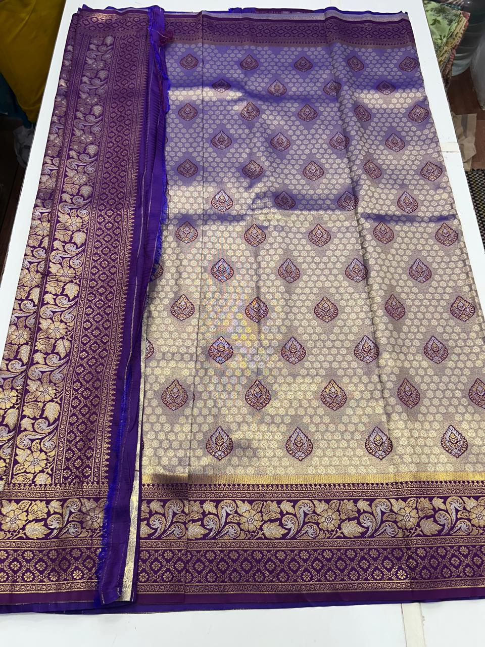 Semi Silk Tissue Meena Saree (2677B)