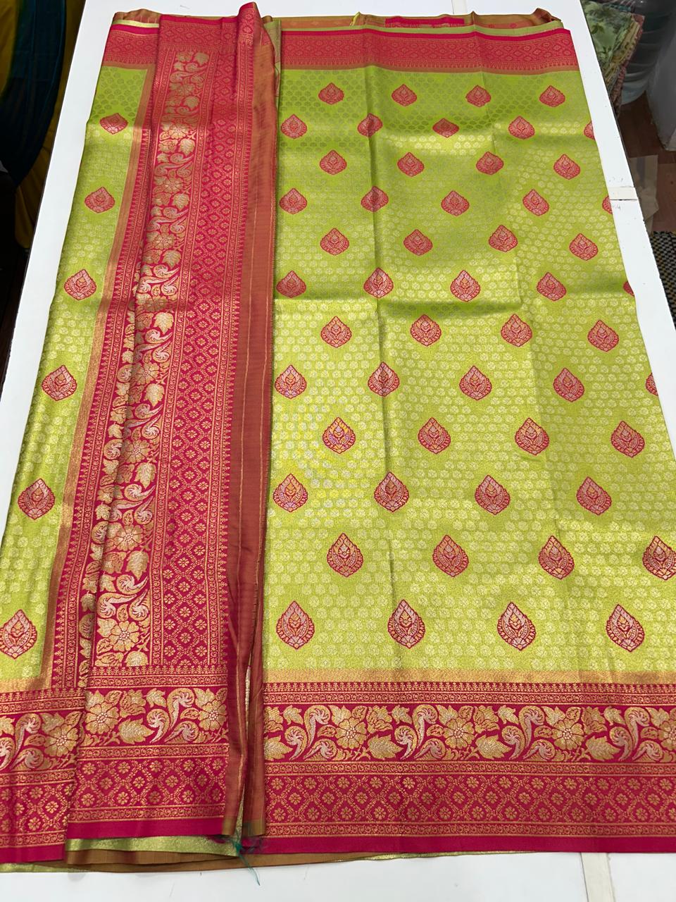 Semi Silk Tissue Meena Saree (2677B)