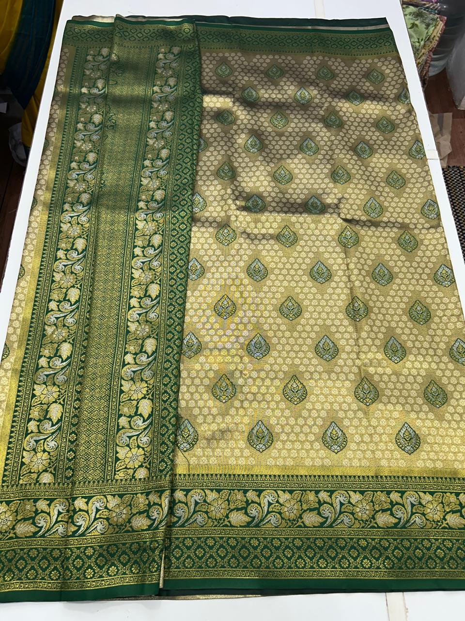 Semi Silk Tissue Meena Saree (2677B)