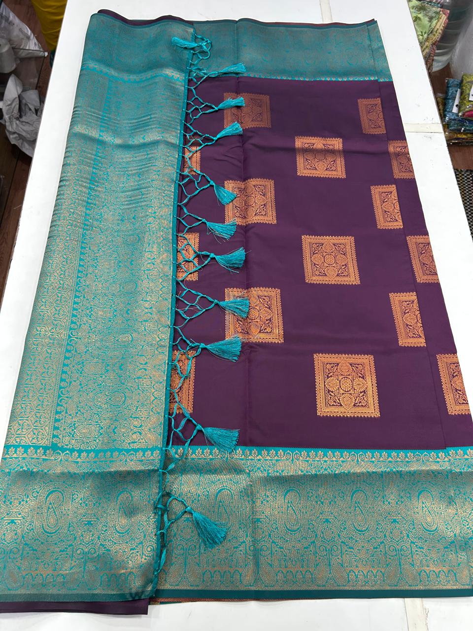 Semi Silk Butta Saree (2355)