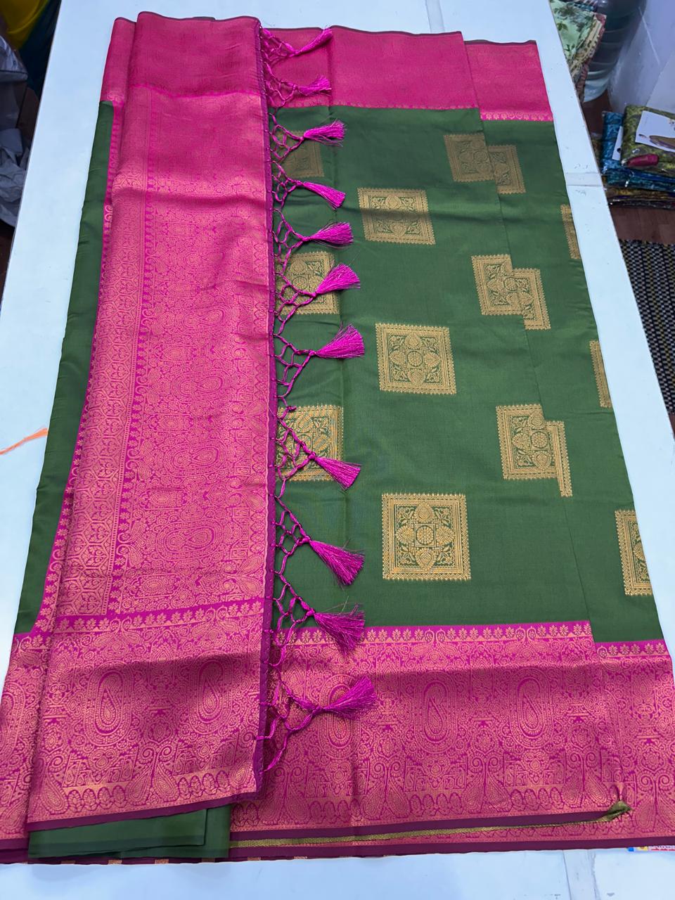 Semi Silk Butta Saree (2355)