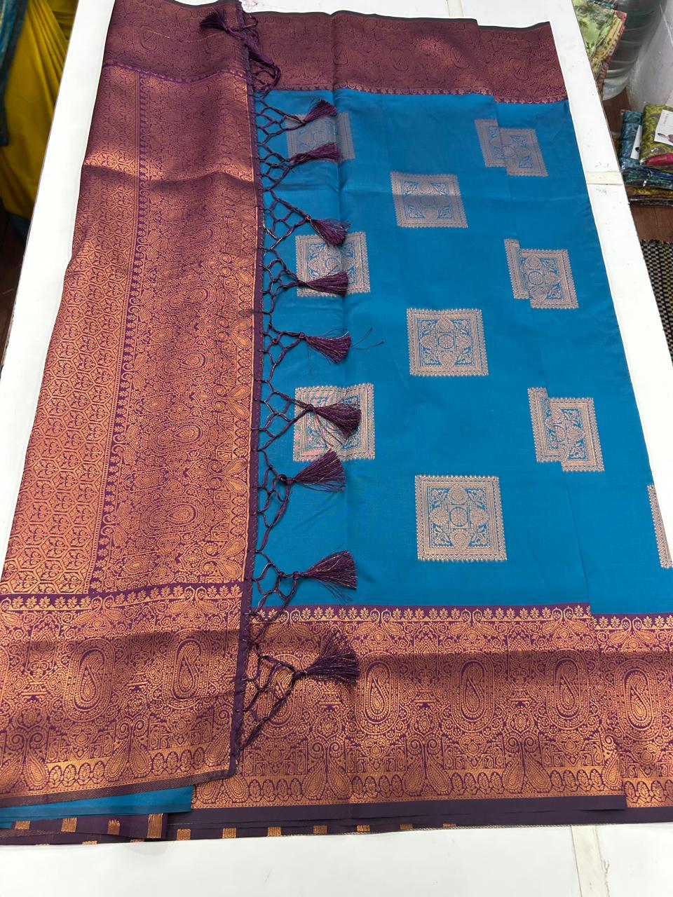 Semi Silk Butta Saree (2355)