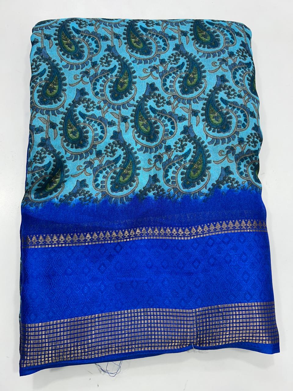 Fancy Georgette Printed Saree (2669)