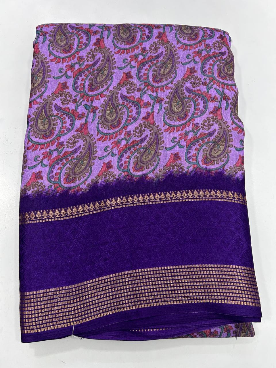 Fancy Georgette Printed Saree (2669)