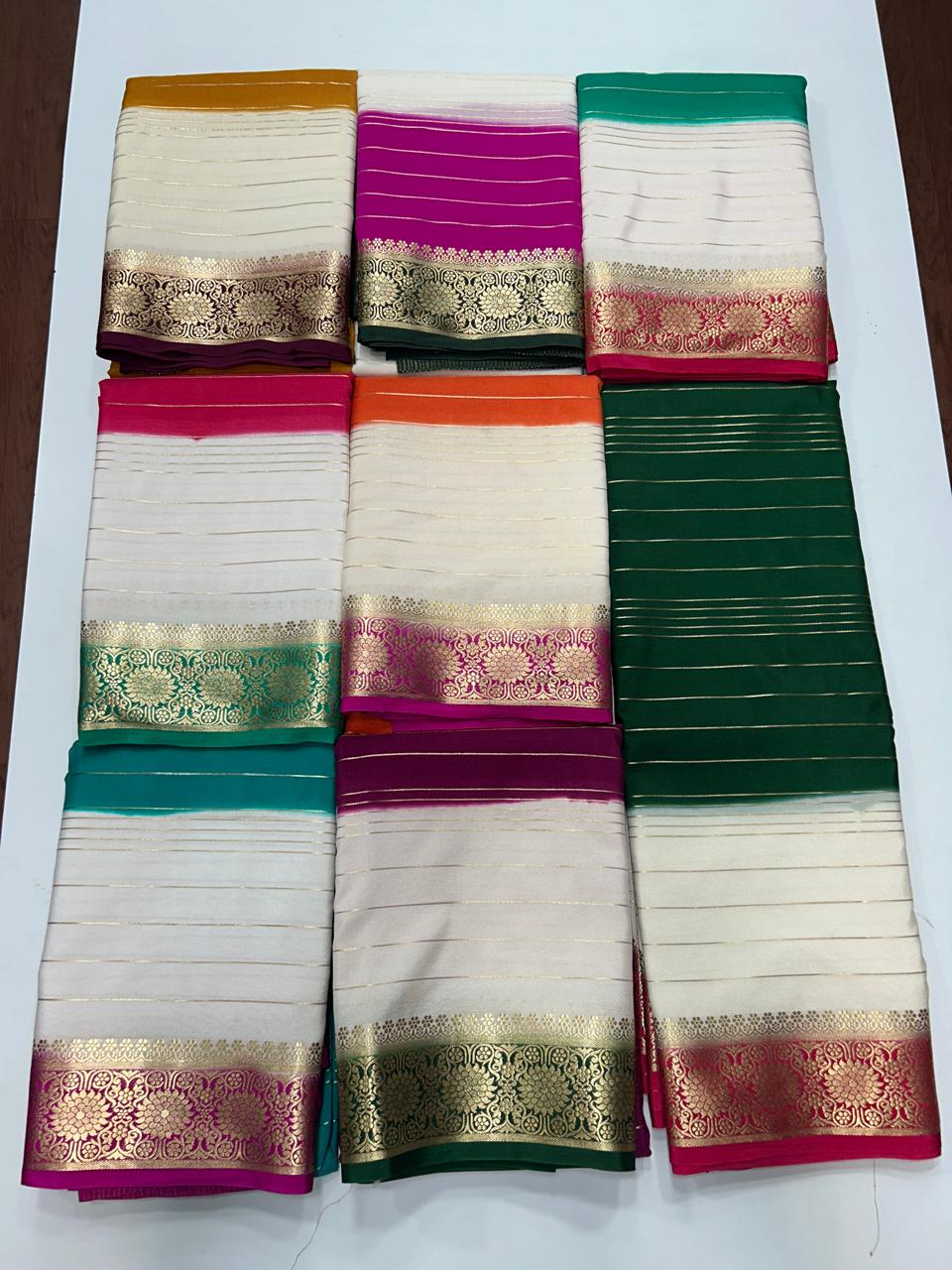 Crepe Georgette 3D Saree (2625A)