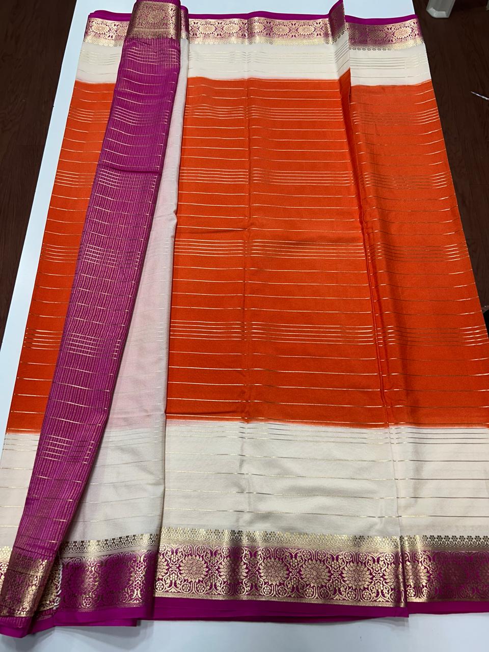 Crepe Georgette 3D Saree (2625A)