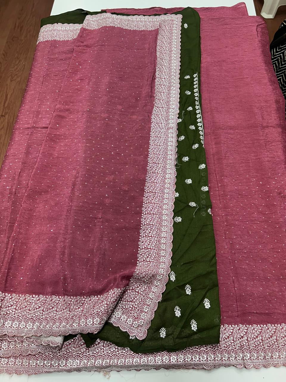 Fancy Stone Work Saree (2649)