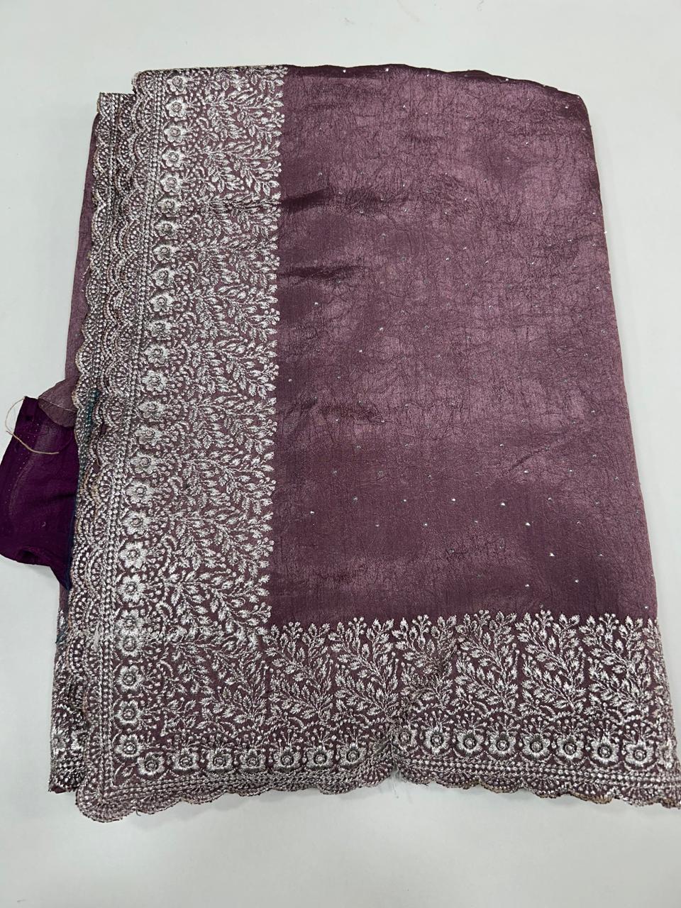 Fancy Stone Work Saree (2649)