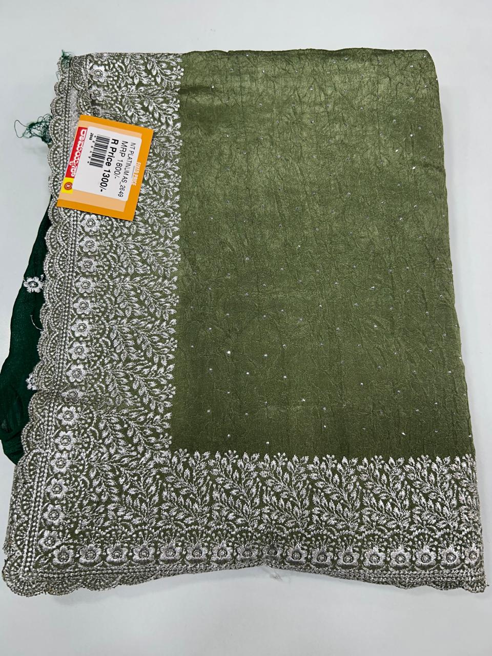 Fancy Stone Work Saree (2649)