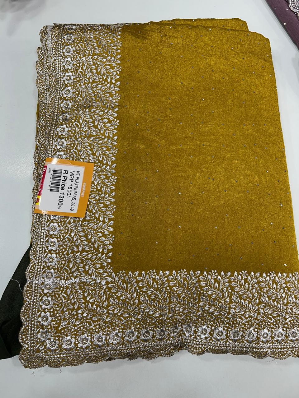 Fancy Stone Work Saree (2649)
