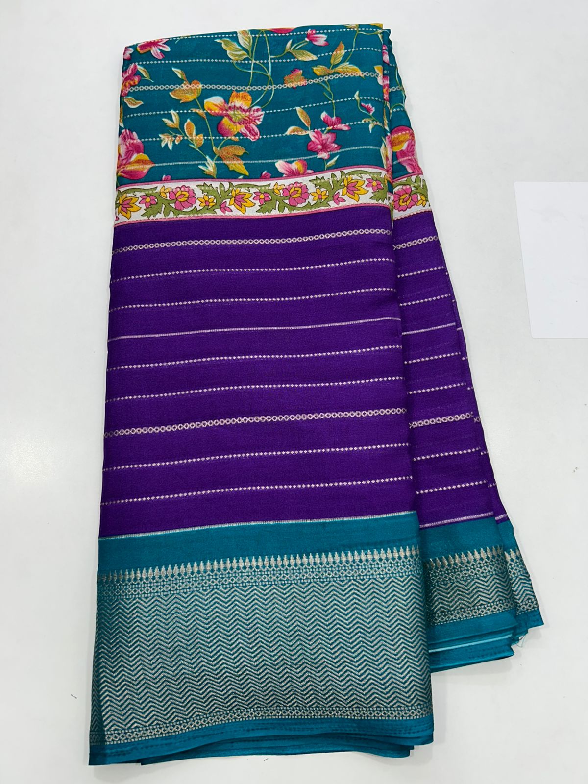 Fancy 3D Digital Print Saree (2695)
