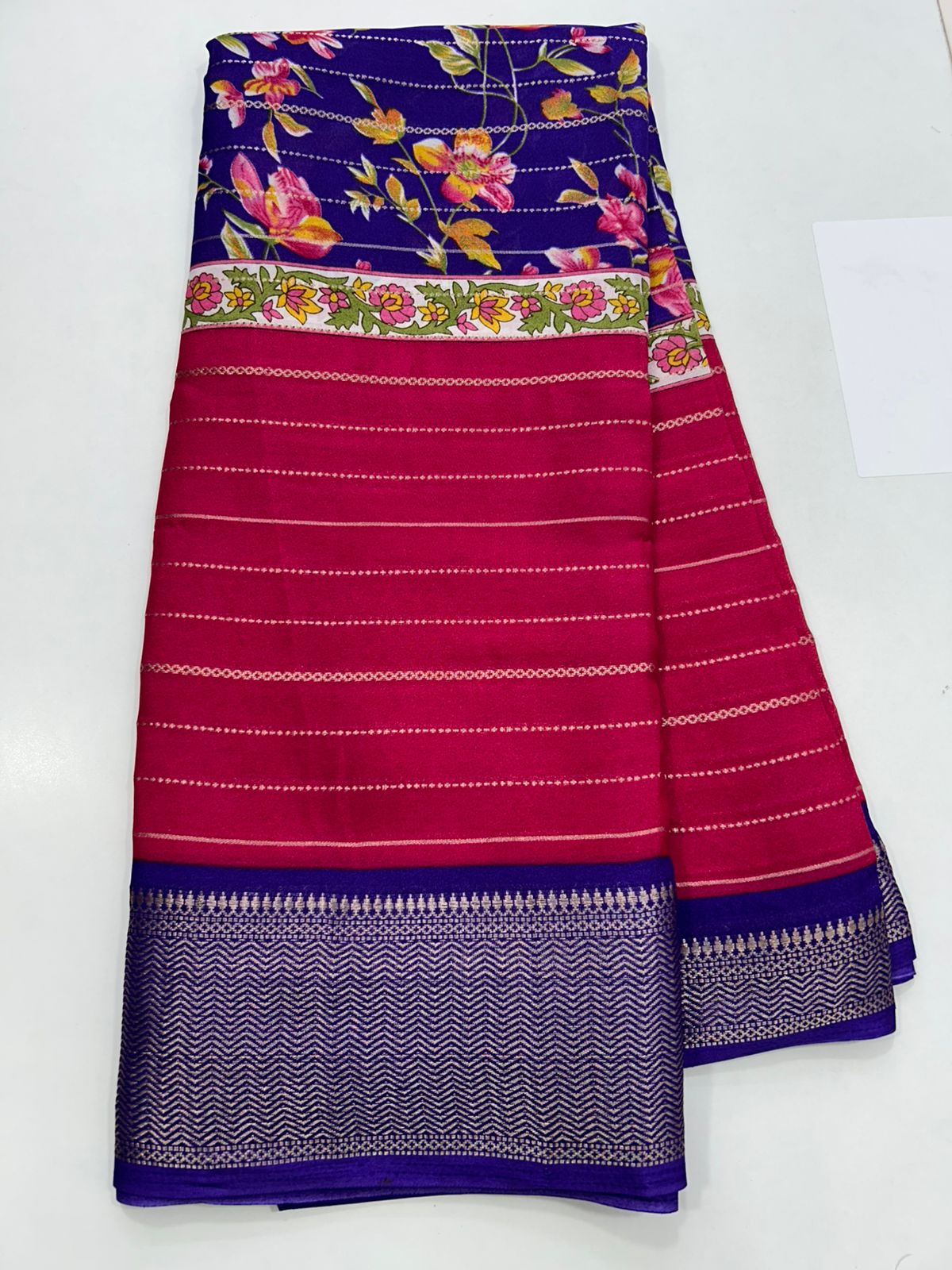 Fancy 3D Digital Print Saree (2695)
