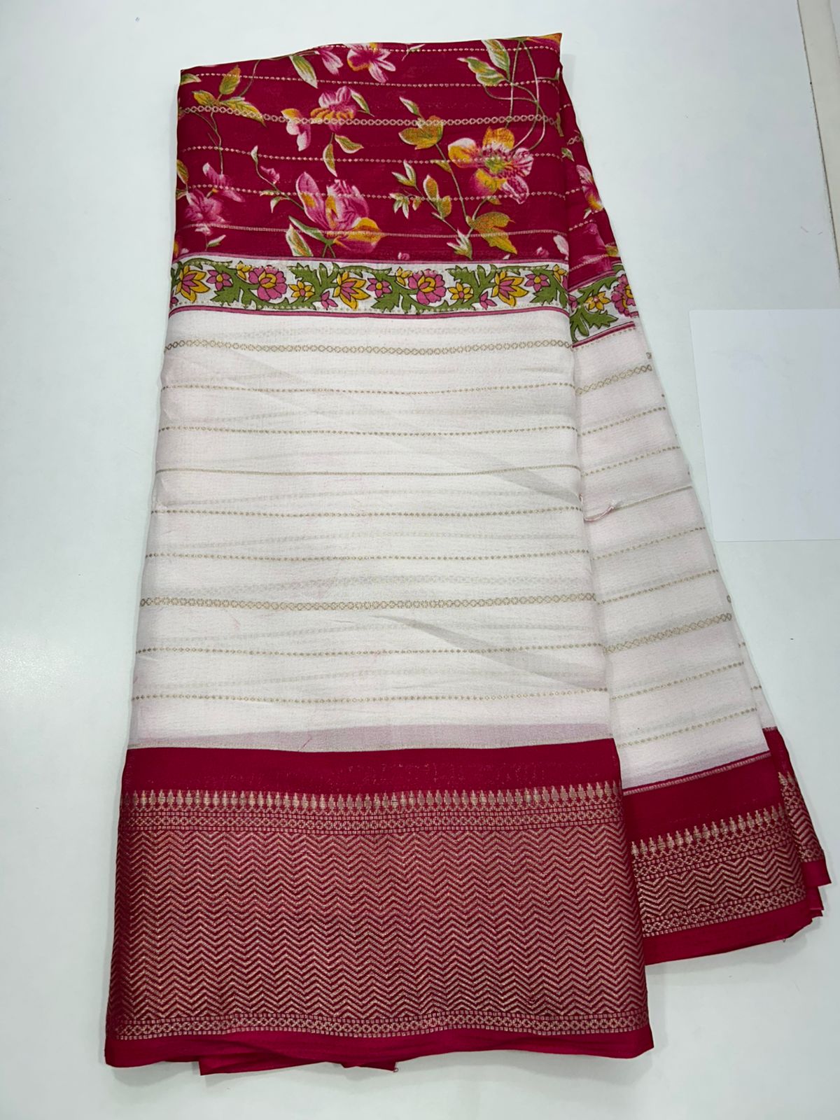 Fancy 3D Digital Print Saree (2695)