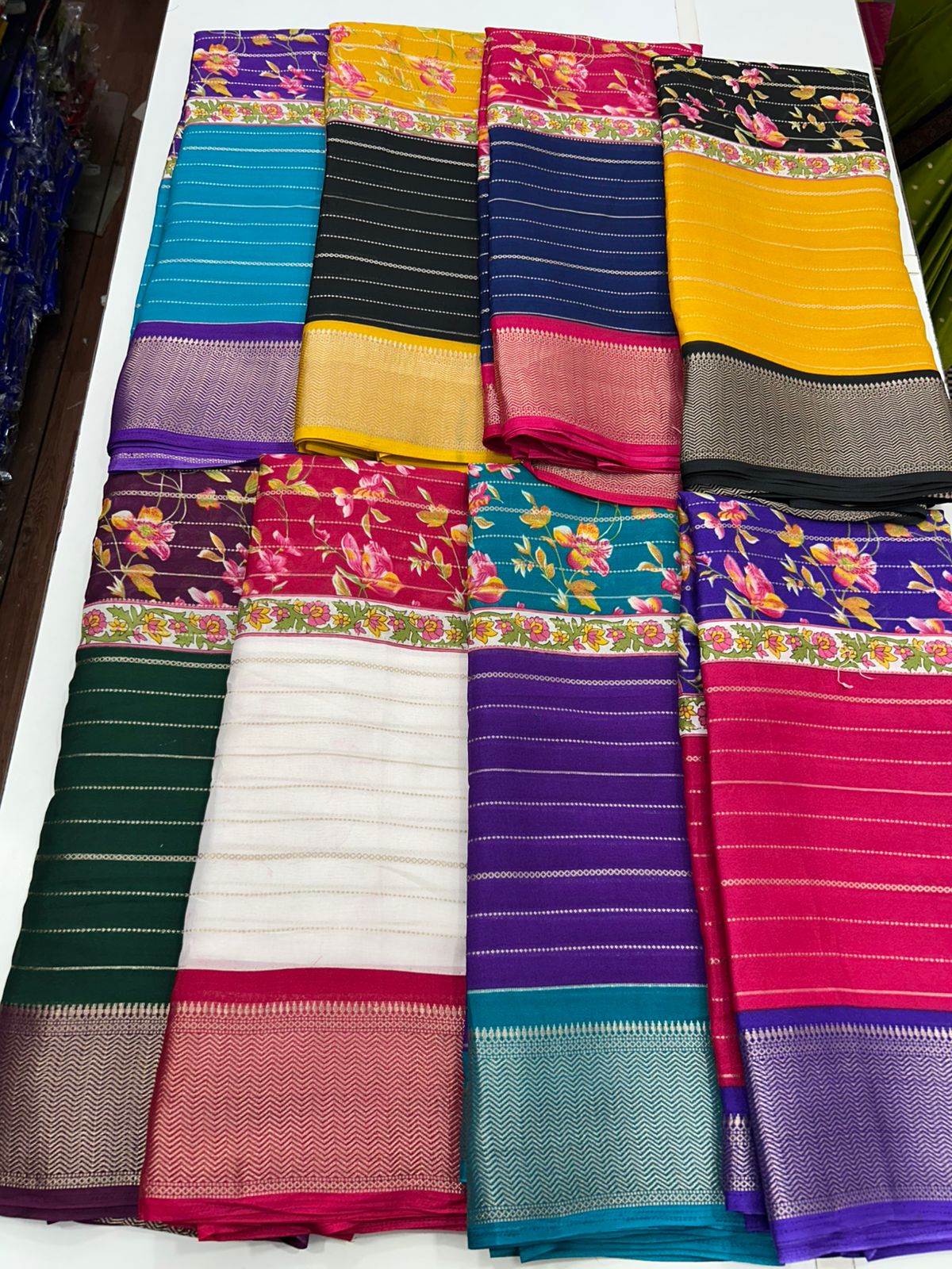 Fancy 3D Digital Print Saree (2695)