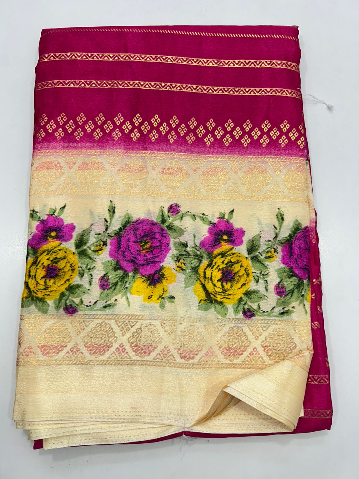 Fancy Digital Print Saree (2575B)