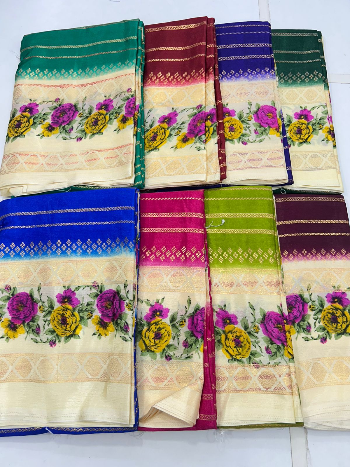 Fancy Digital Print Saree (2575B)