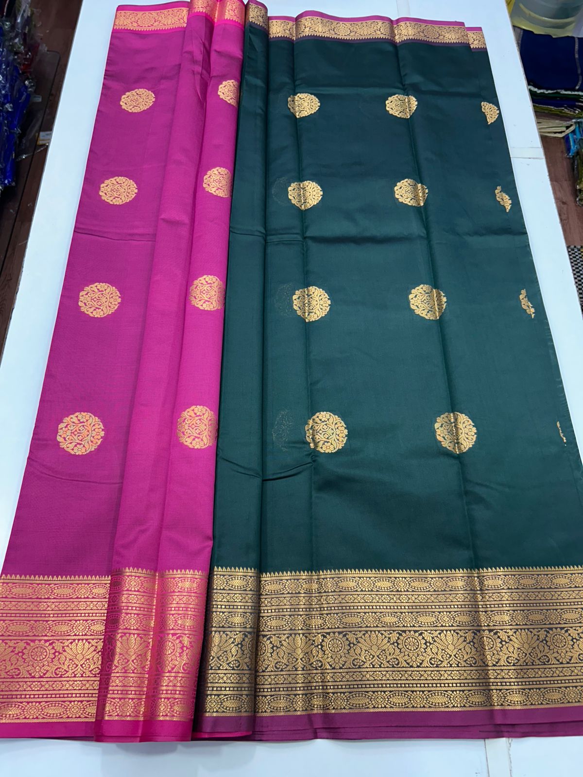 Semi Silk Butta Leechi Saree (2630C)