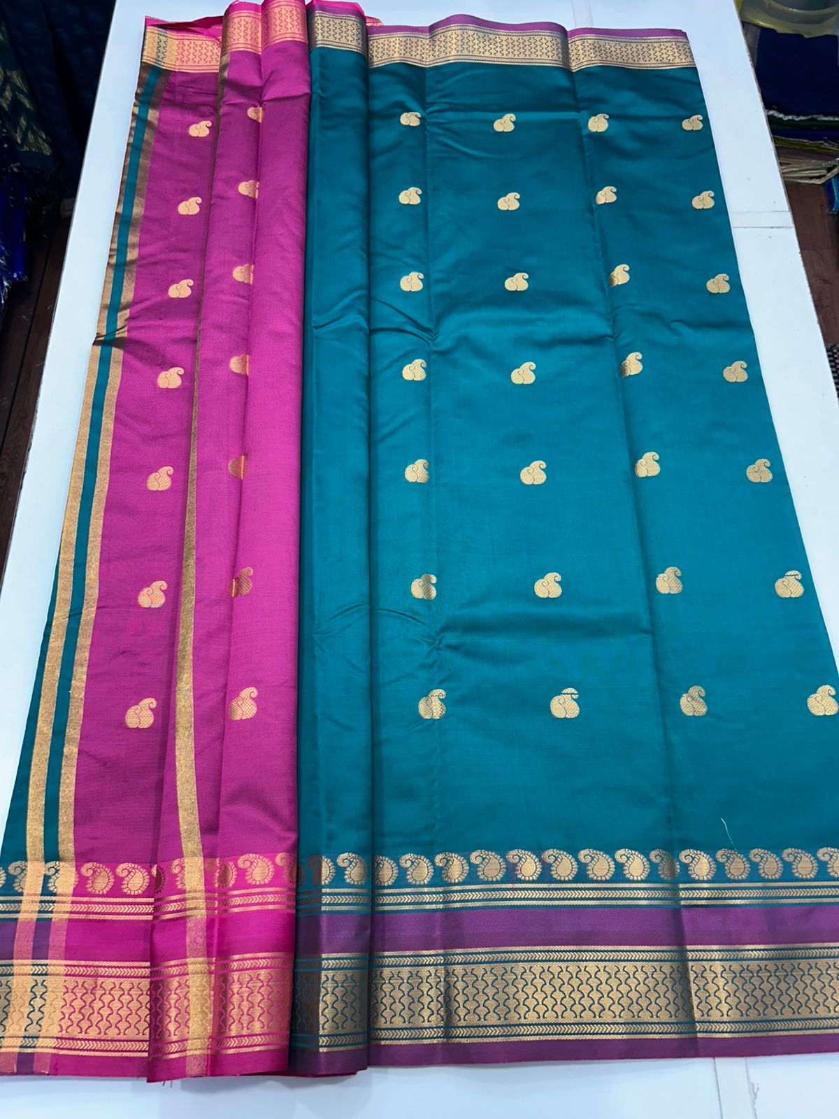 Semi Silk Butta Leechi Saree (2630C)