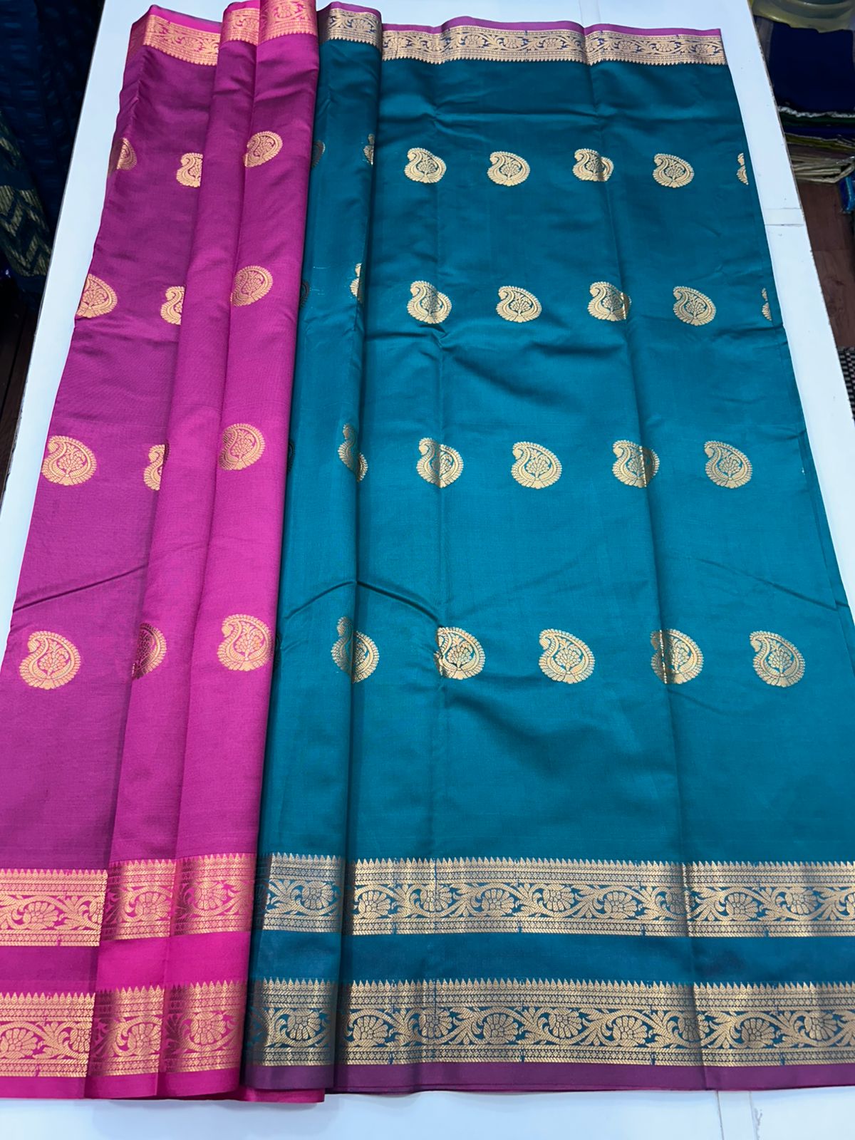 Semi Silk Butta Leechi Saree (2630C)