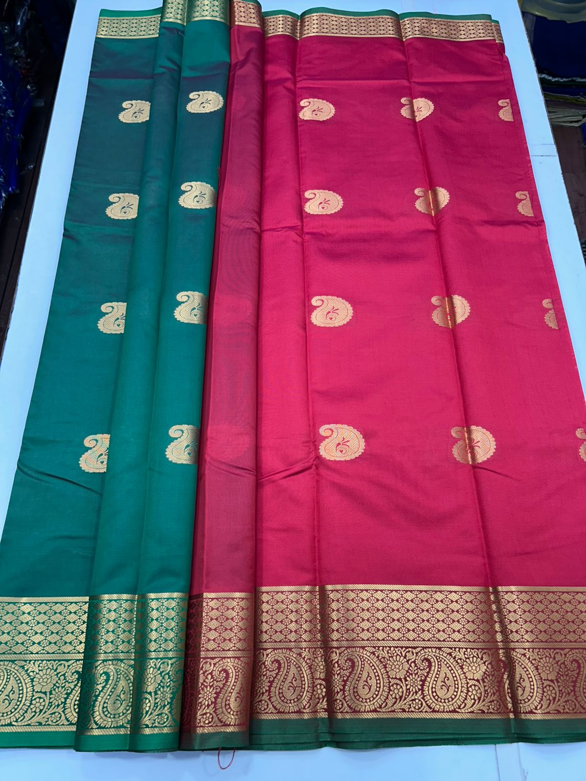 Semi Silk Butta Leechi Saree (2630C)