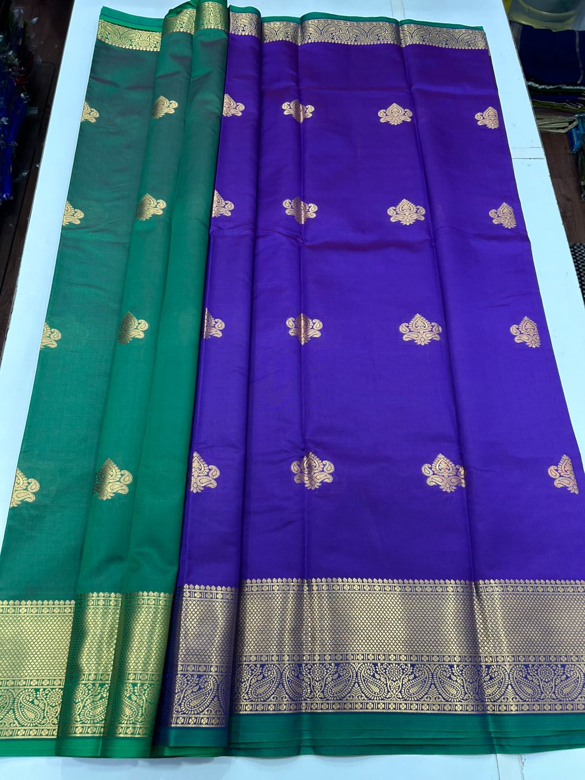 Semi Silk Butta Leechi Saree (2630C)
