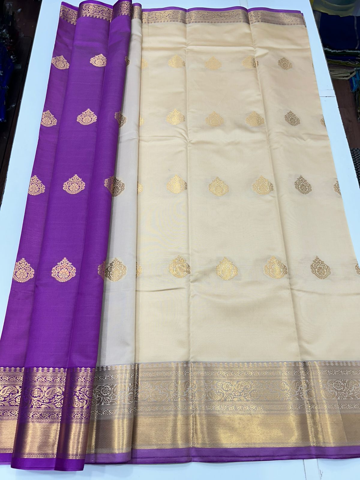 Semi Silk Butta Leechi Saree (2630C)
