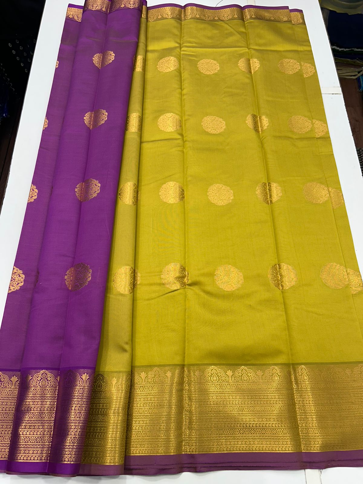 Semi Silk Butta Leechi Saree (2630C)