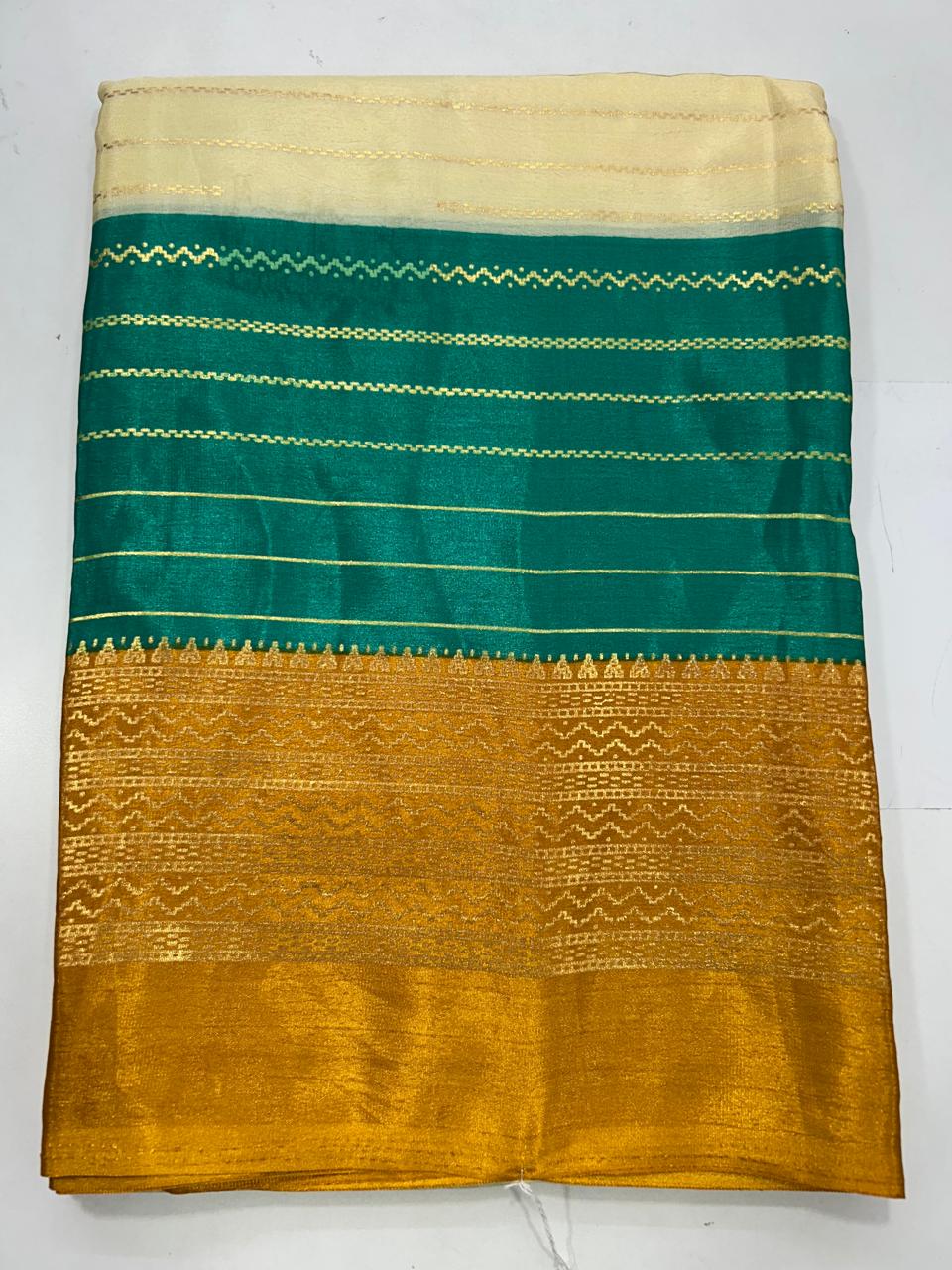 Fancy 3D Foil Print Saree (2575C)