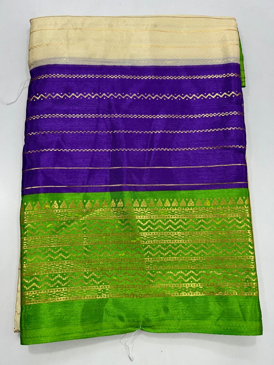 Fancy 3D Foil Print Saree (2575C)