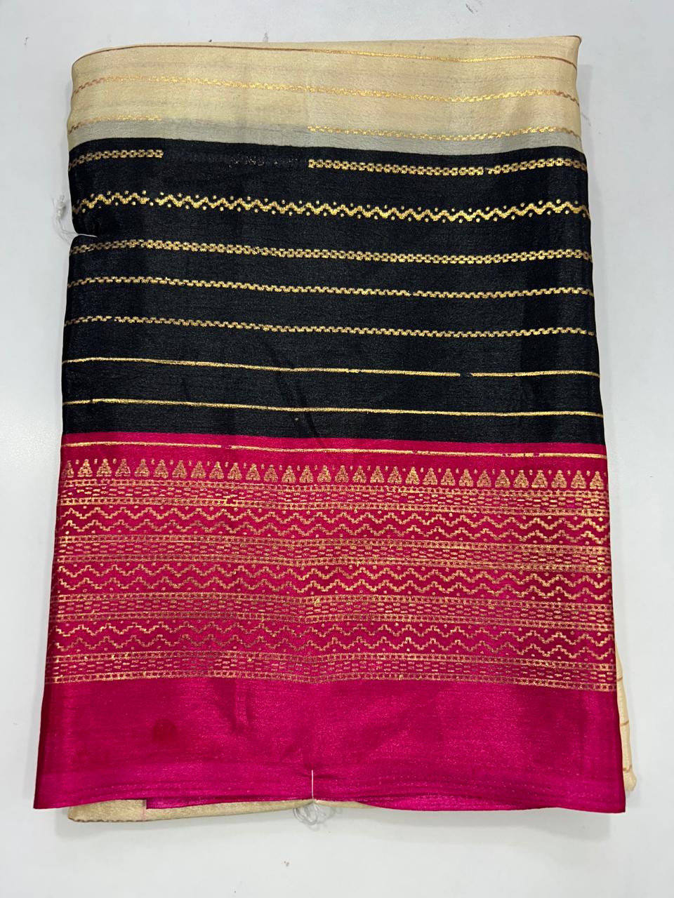 Fancy 3D Foil Print Saree (2575C)