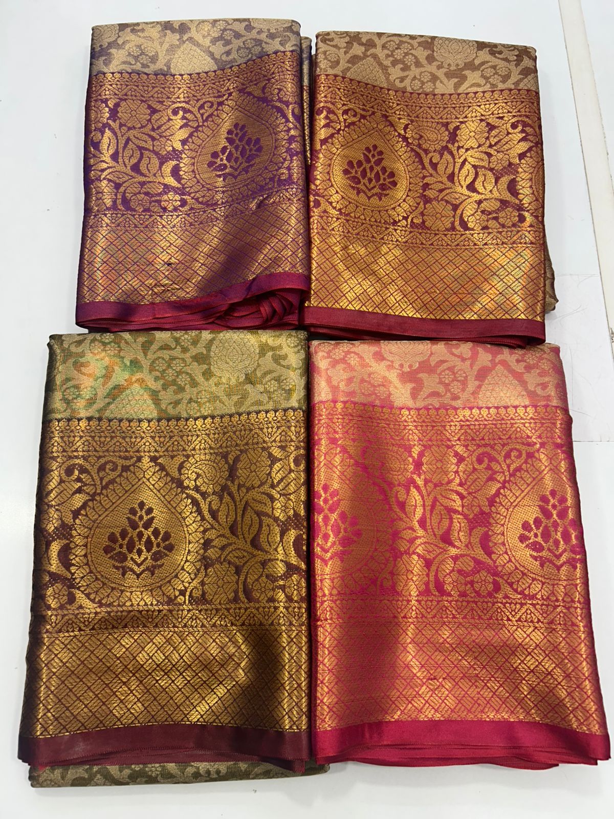 Semi Silk Tissue Jari Brocket Saree (2708C)