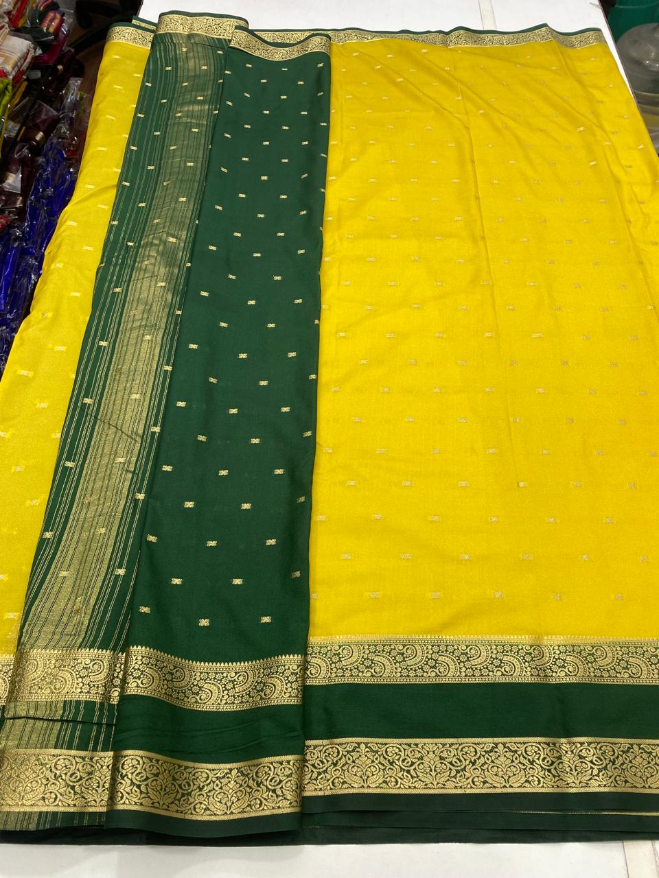 Mysore Crepe 2D Butta Saree (2710)