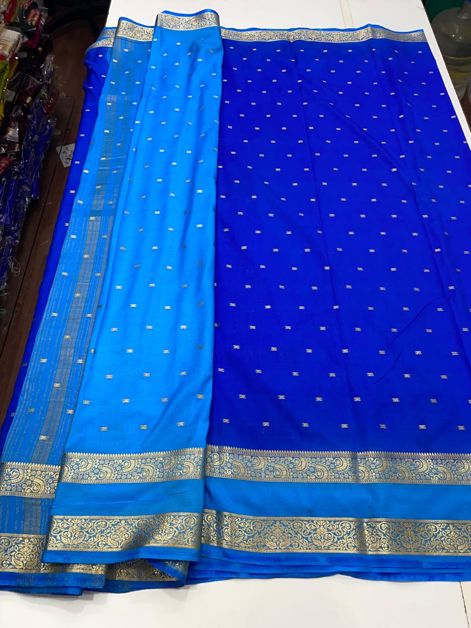 Mysore Crepe 2D Butta Saree (2710)