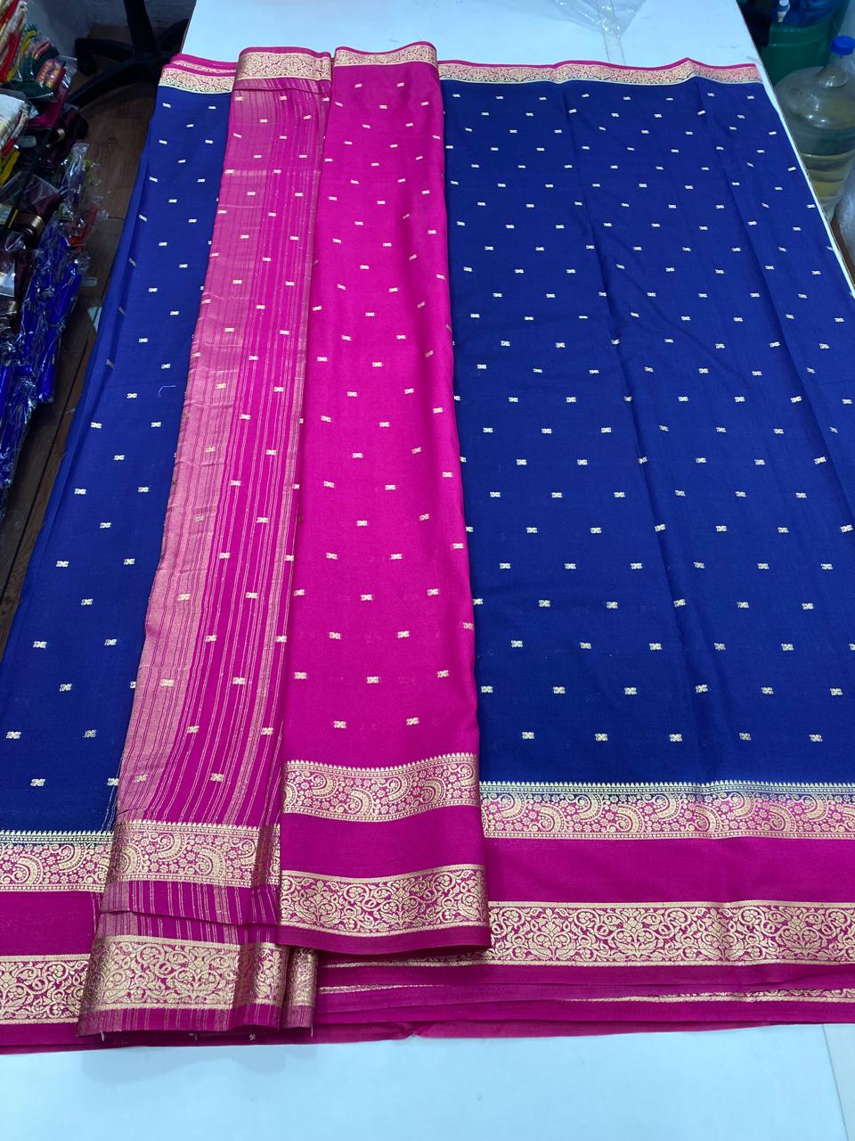 Mysore Crepe 2D Butta Saree (2710)