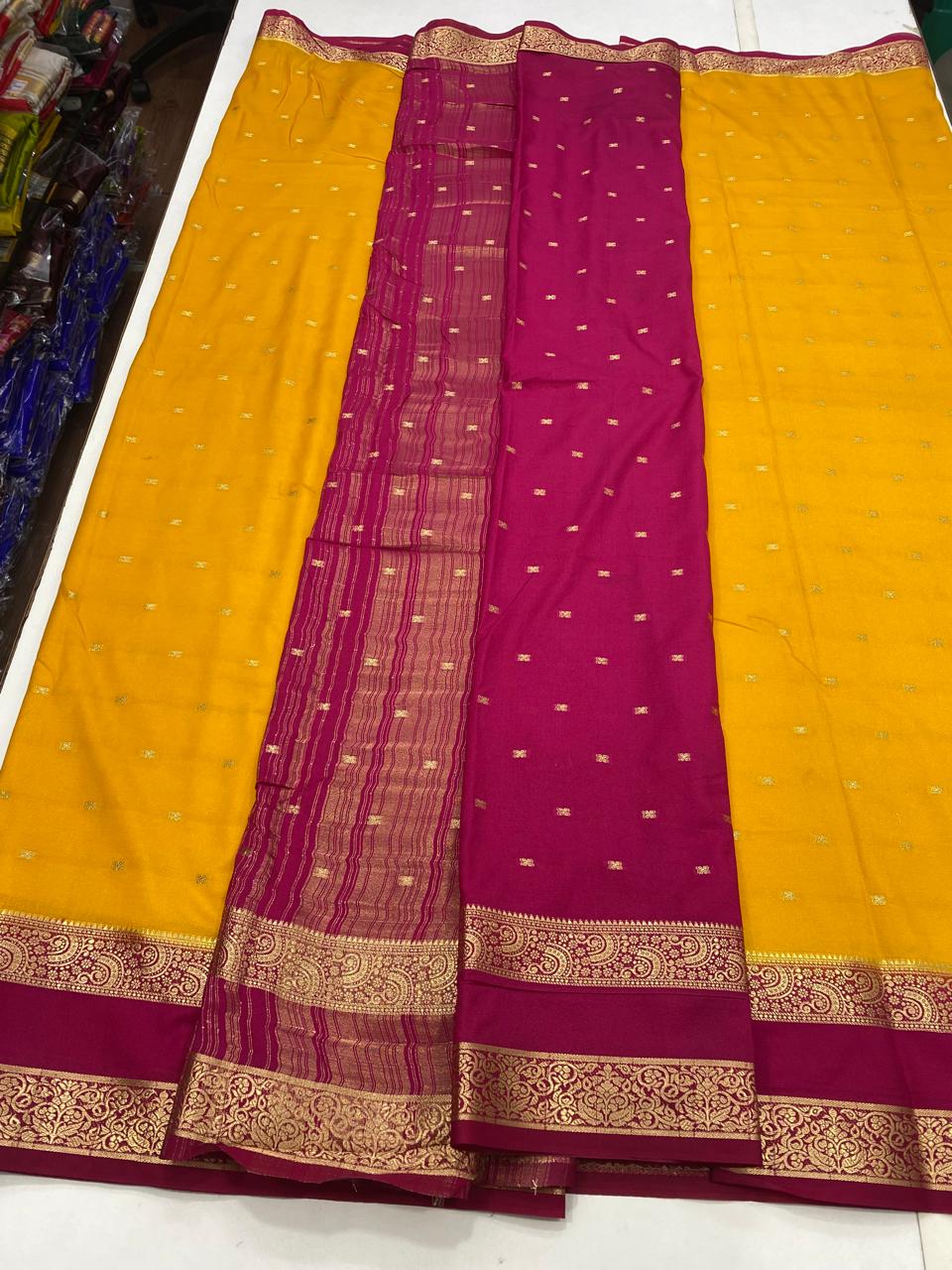 Mysore Crepe 2D Butta Saree (2710)