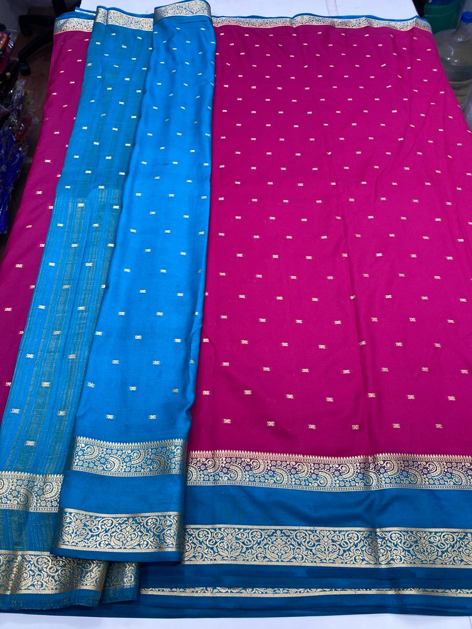 Mysore Crepe 2D Butta Saree (2710)