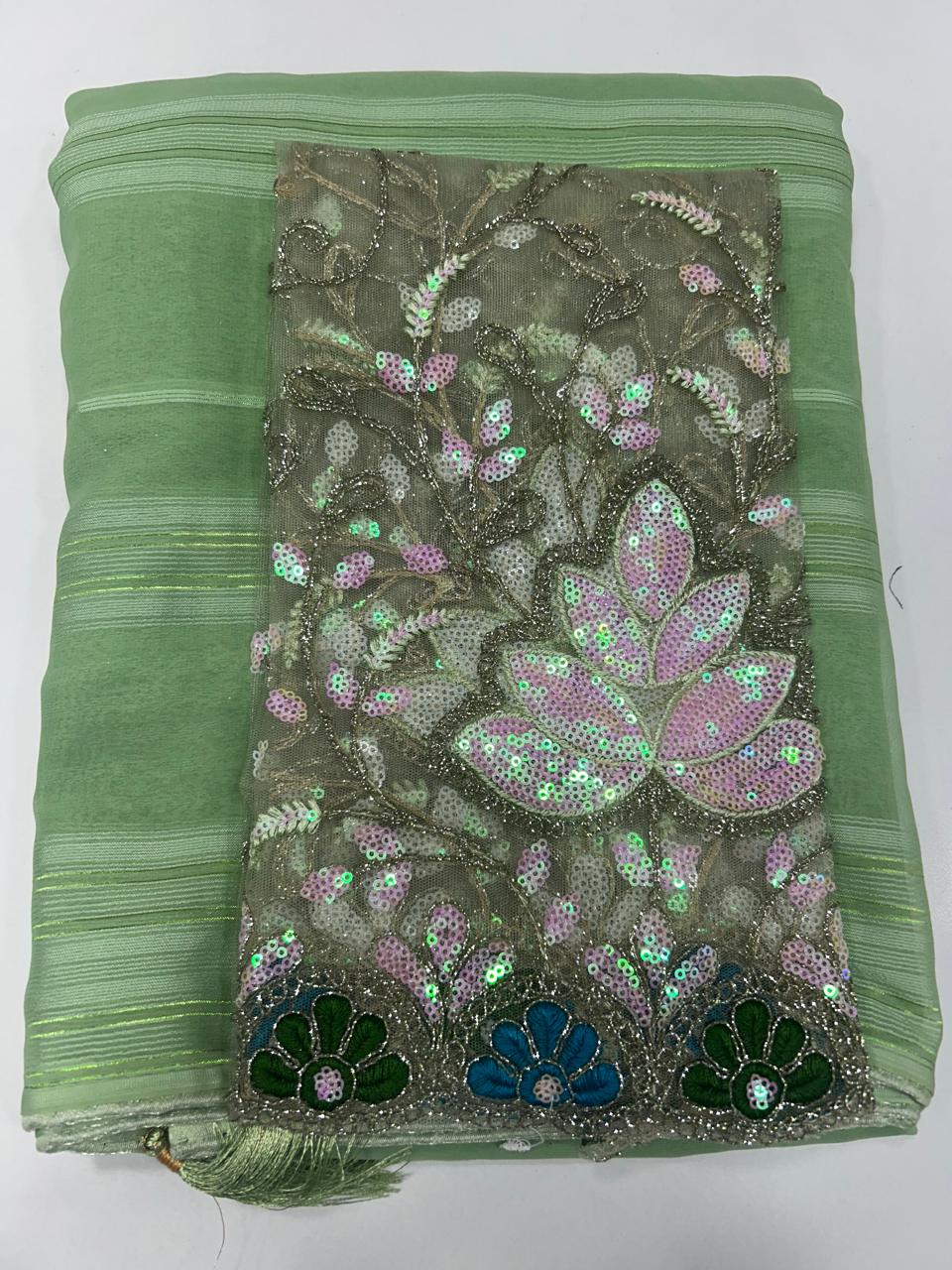 Fancy Grand Work Blouse Saree (2408)