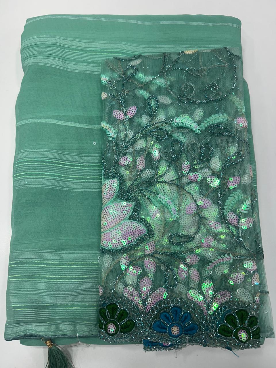 Fancy Grand Work Blouse Saree (2408)