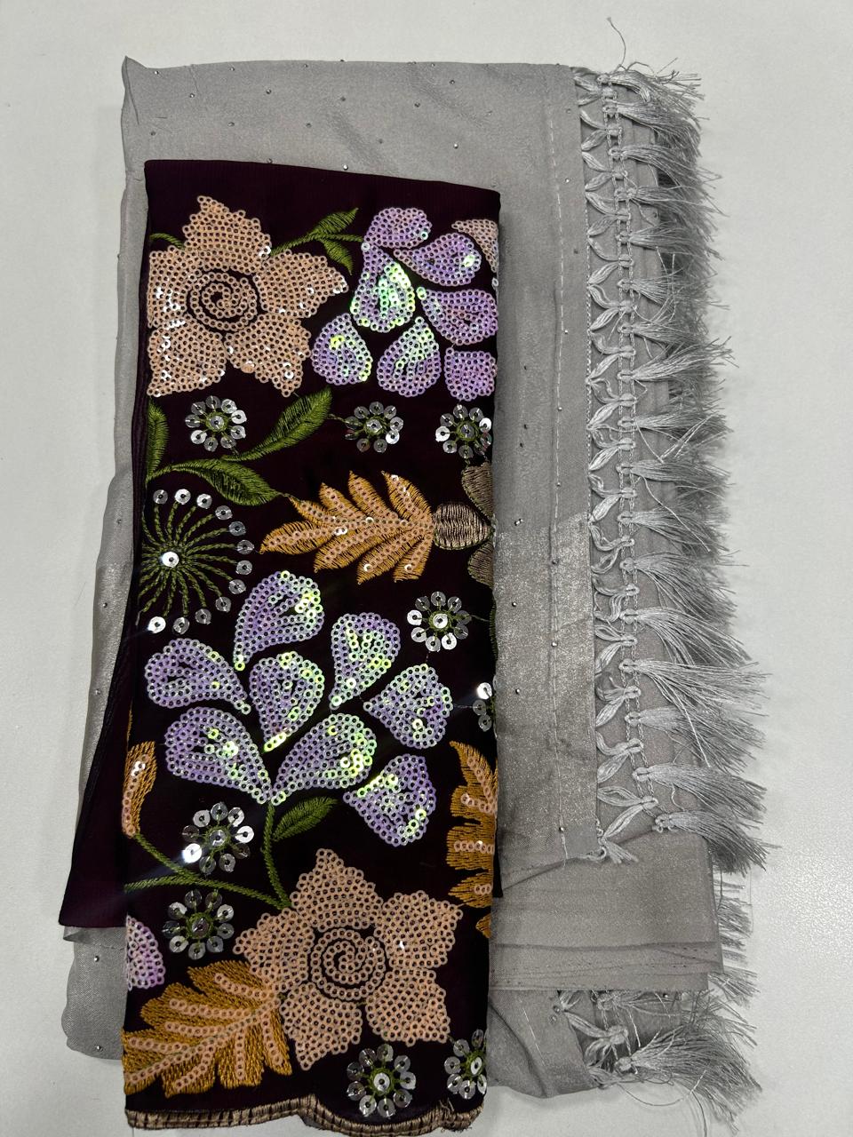 Fancy Grand Work Blouse Saree (2455)