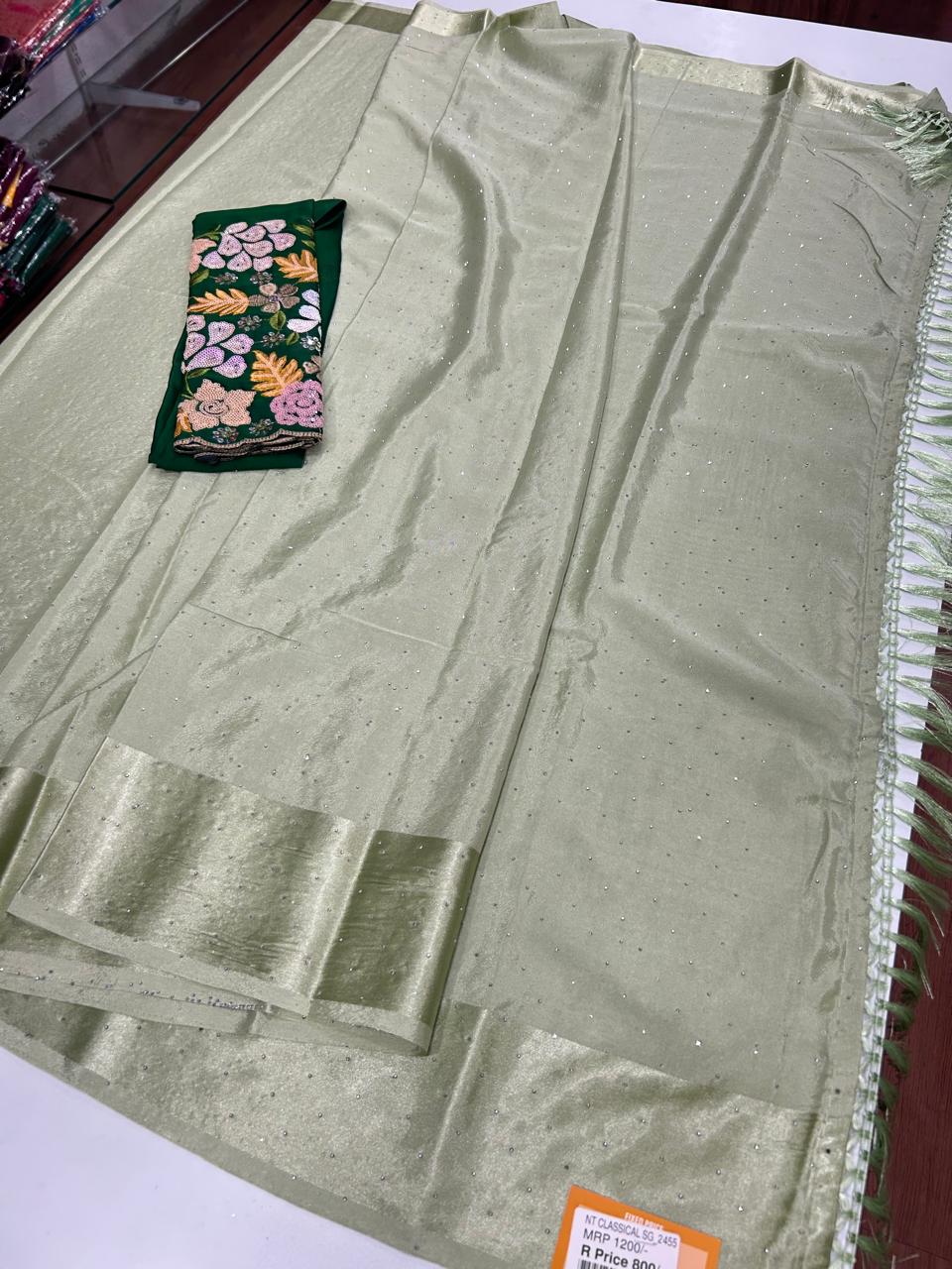 Fancy Grand Work Blouse Saree (2455)