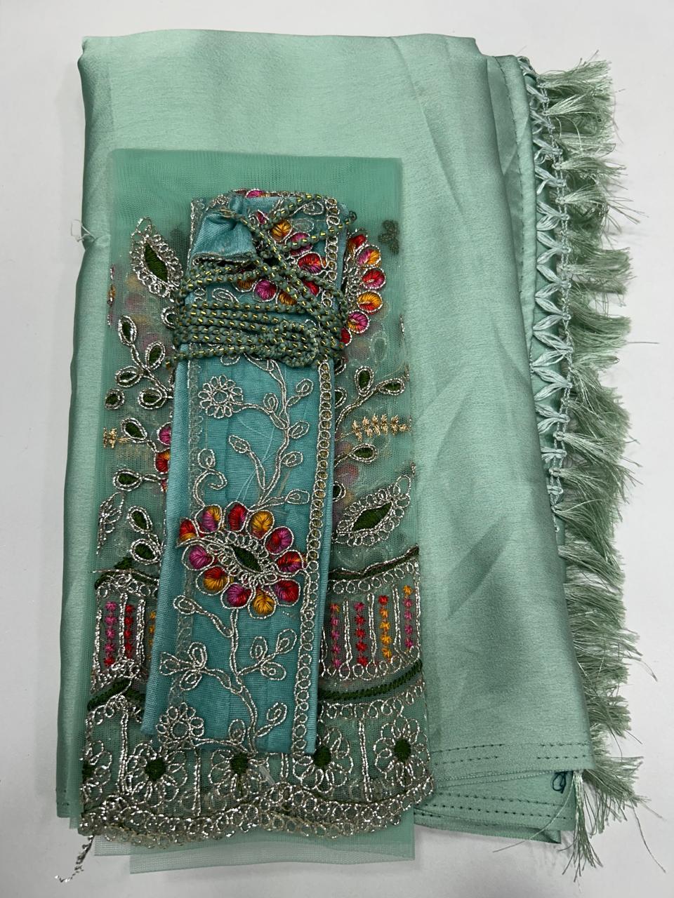Fancy Satin Saree (2299)