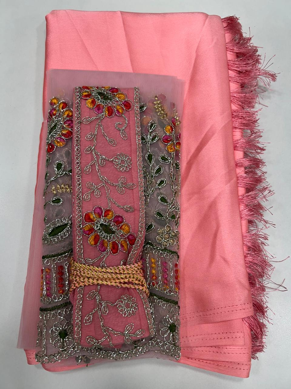 Fancy Satin Saree (2299)