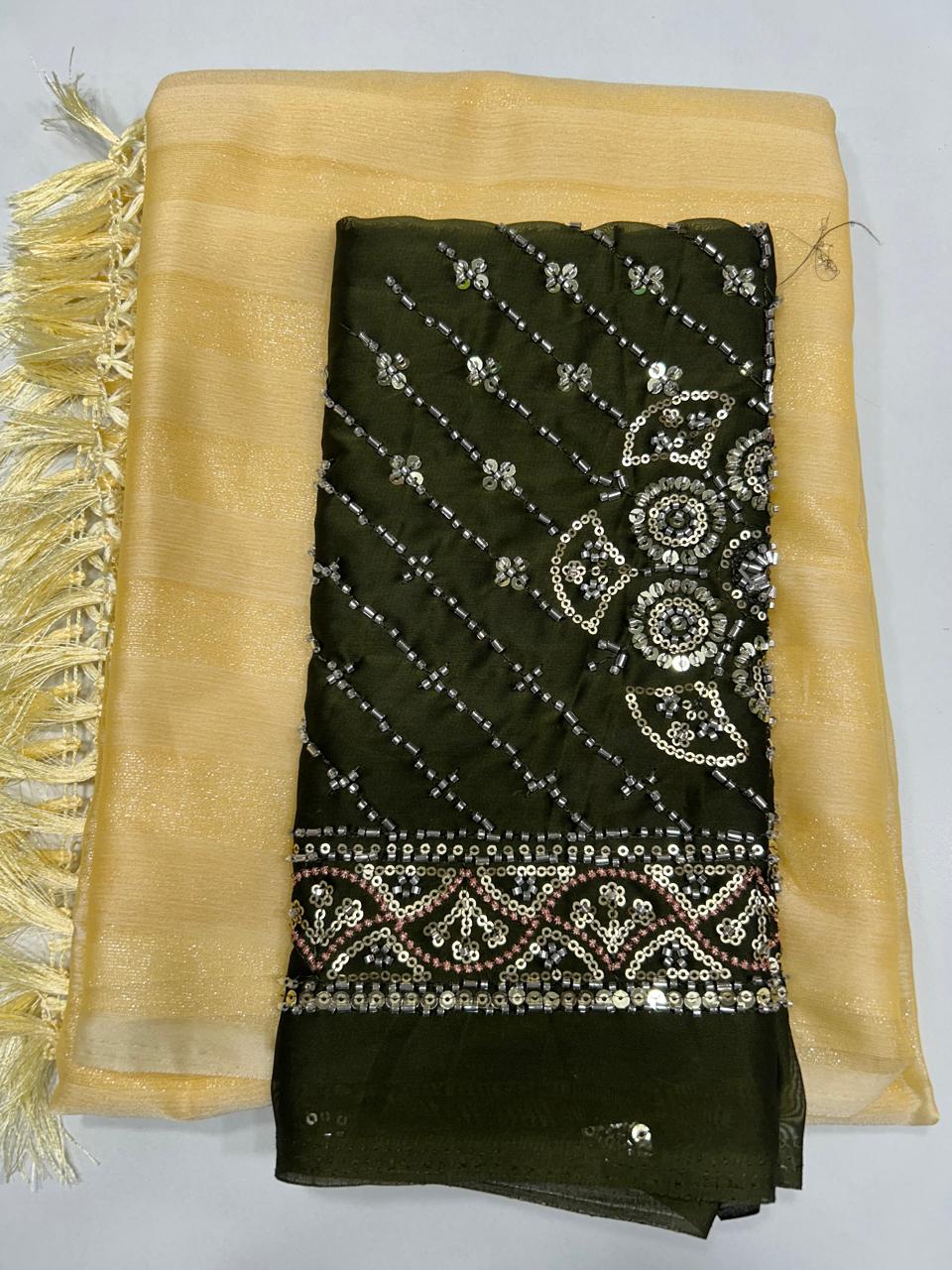 Fancy Shimmer Saree (2458)