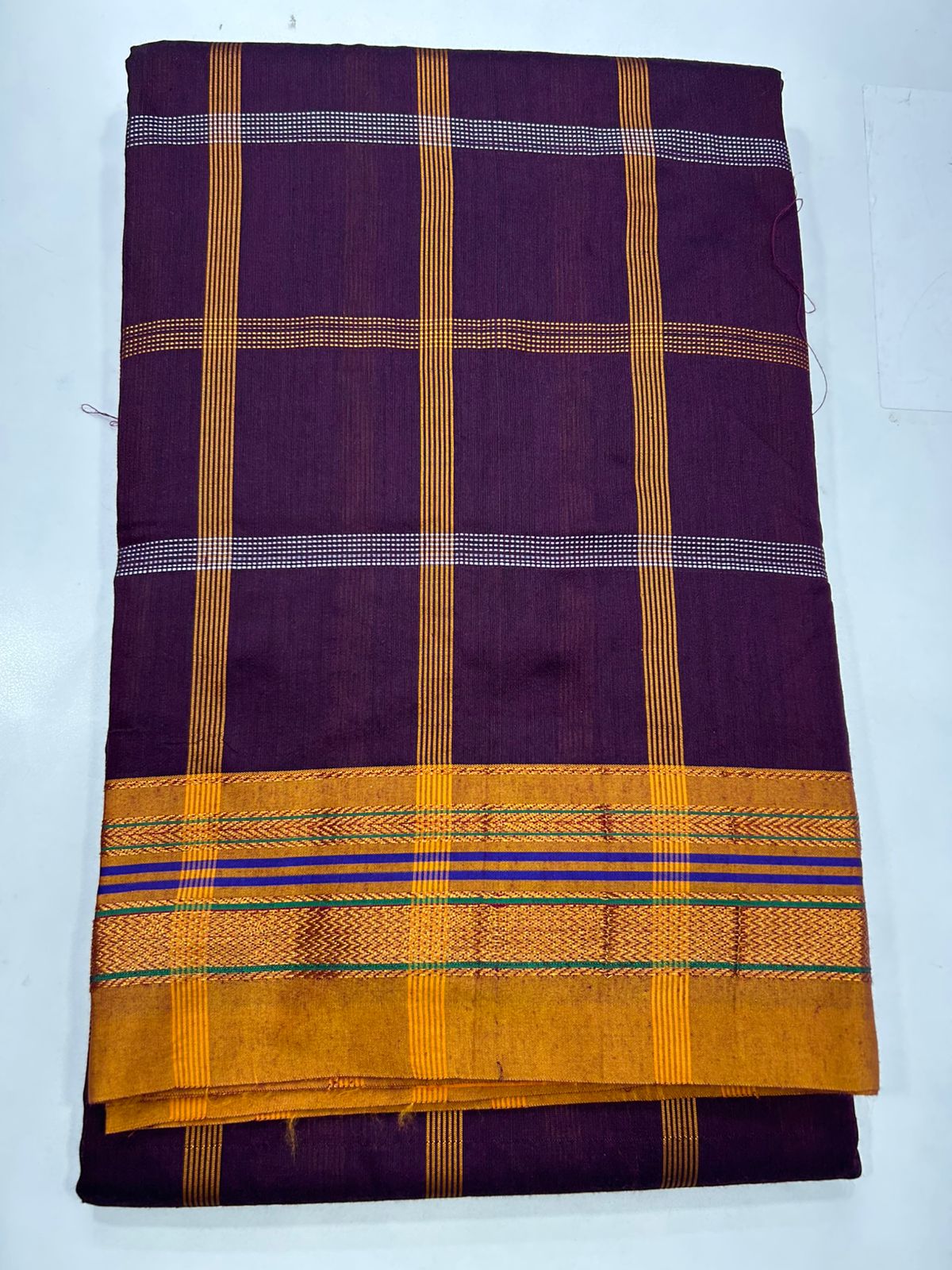 Cotton Checks Saree (2718)